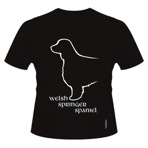 Welsh Springer Spaniel T-Shirts Roundneck Cotton