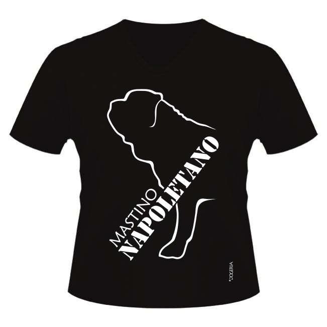 Mastino Napoletano T-Shirt Women's V Neck Premium Cotton