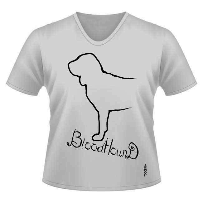Bloodhound T-Shirts Women's V Neck Premium Cotton