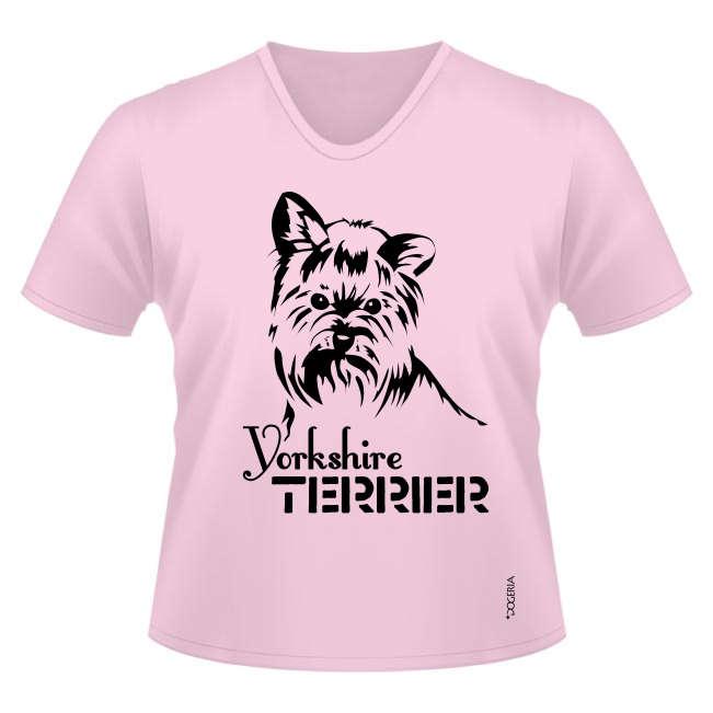 Yorkshire Terrier (Head) Women's V Neck Premium Cotton