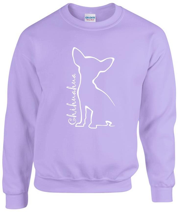 Chihuahua (Outline) Sweatshirts Adult Heavy Blend