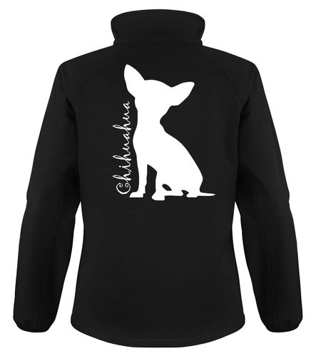 Chihuahua Dog Breed Design Softshell Jacket Full Zipped Women's & Men's Styles