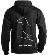 Dachshund (Smooth) Dog Breed Design Pullover Hoodie Adult Single Colour