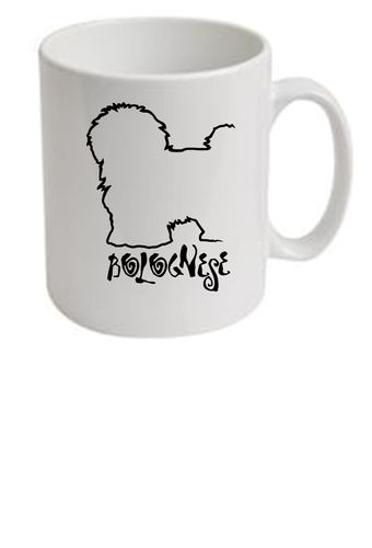 Bolognese Dog Breed Design Ceramic Mug