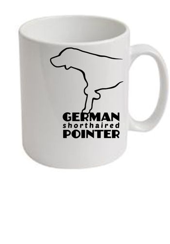 German Shorthaired Pointer Dog Breed Ceramic Mug Dogeria Design