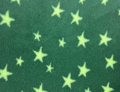 Dogeria Bedding for Dogs Rubber Backed Green Stars