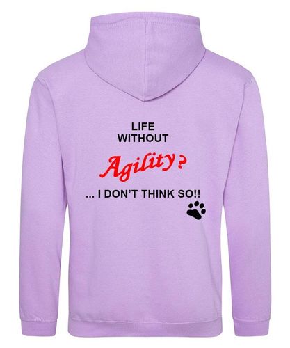 Life without Agility Design on a Lavender Pullover Hoodie