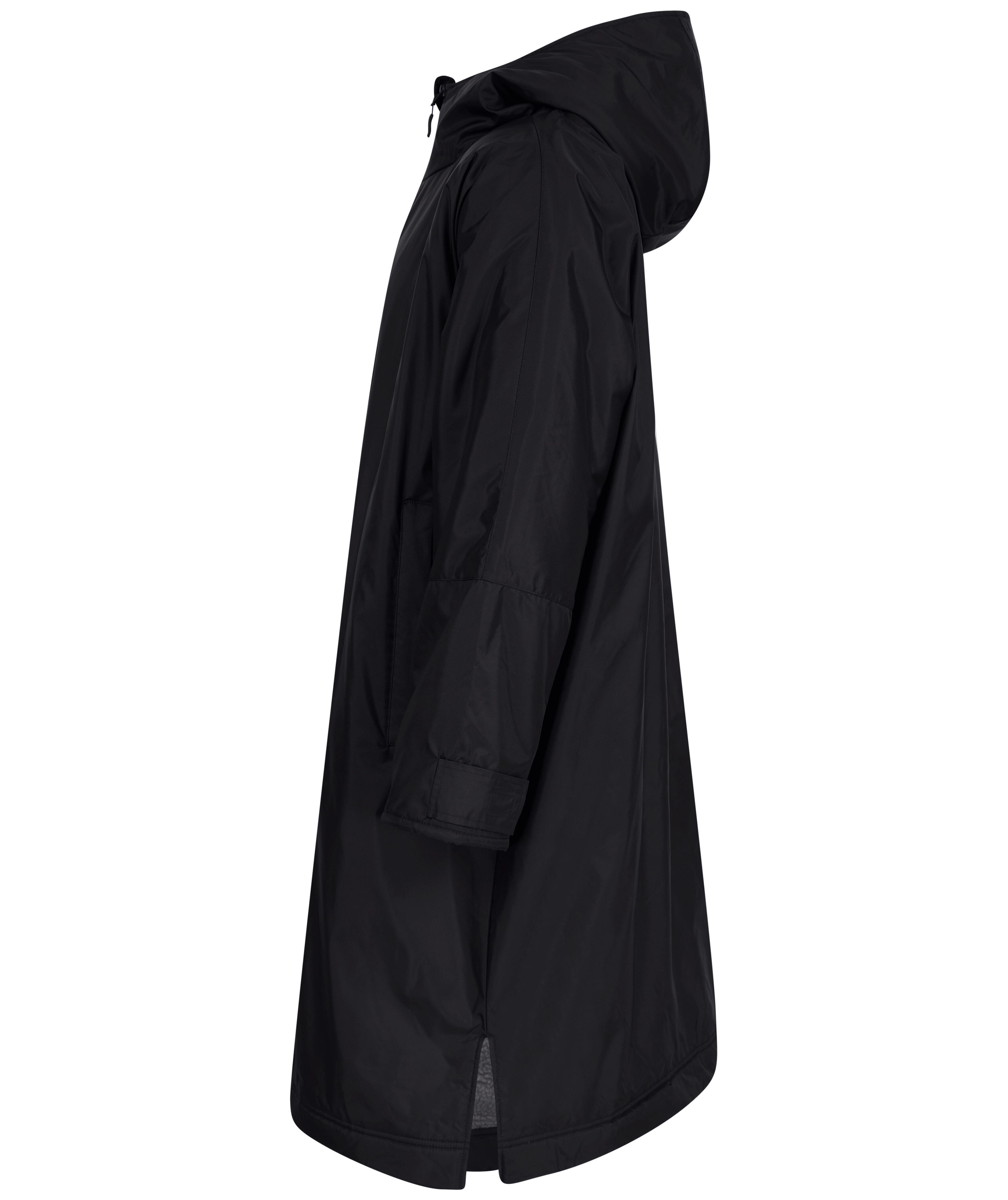 Black All Weather Waterproof Hooded Robe