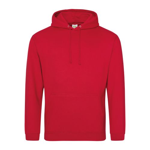 Plain Fire Red Pullover Hoodie