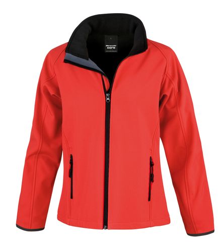 Female Whippet Softshell Jacket Red (Black)