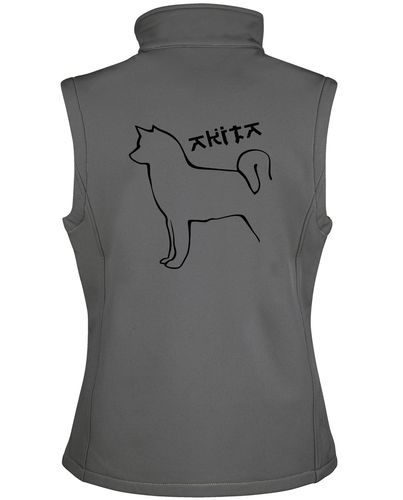 Unisex Akita Softshell Jacket Charcoal (Black)