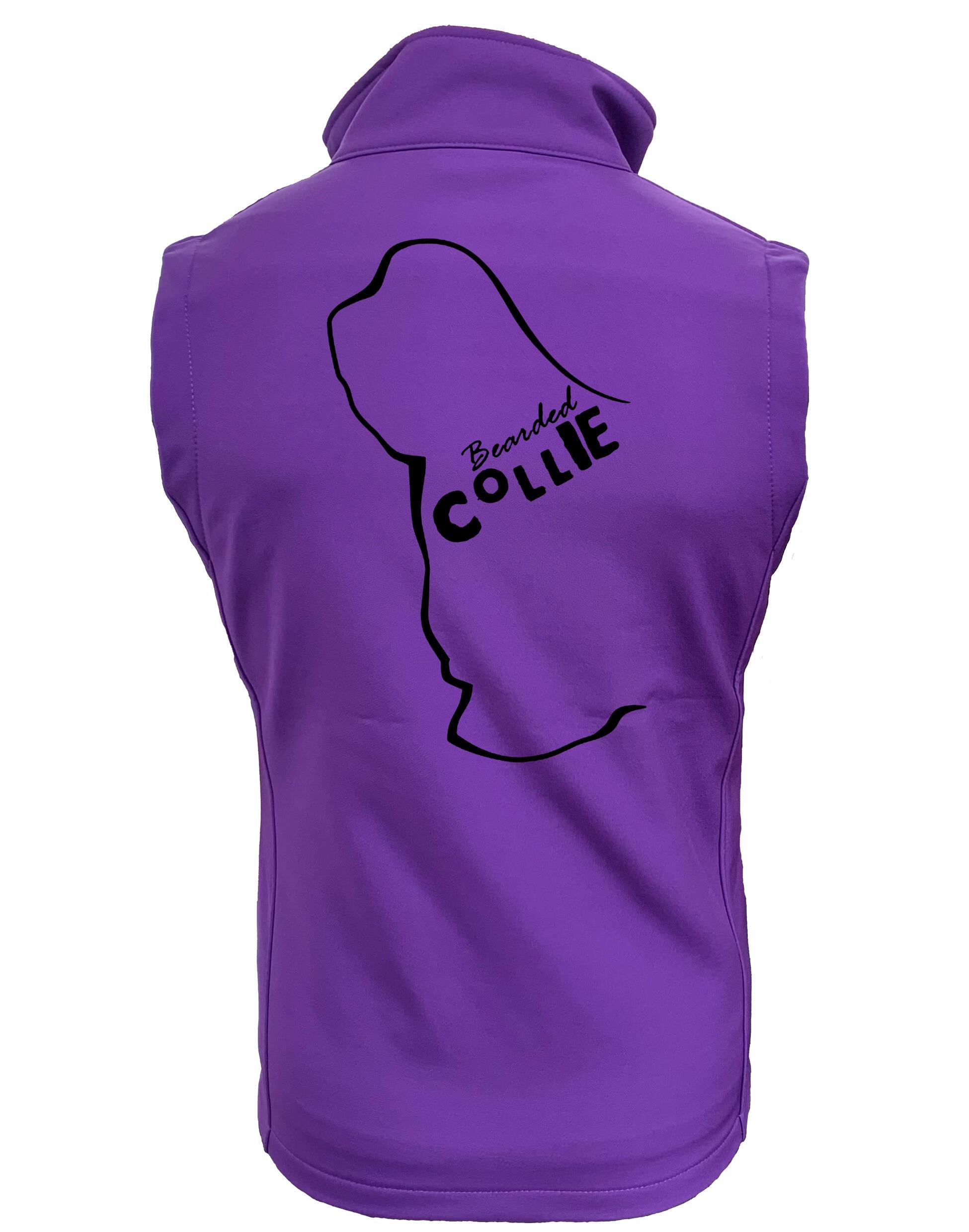 Unisex Bearded Collie Softshell Gilet – Style Meets Comfort for Bearded Collie Lovers