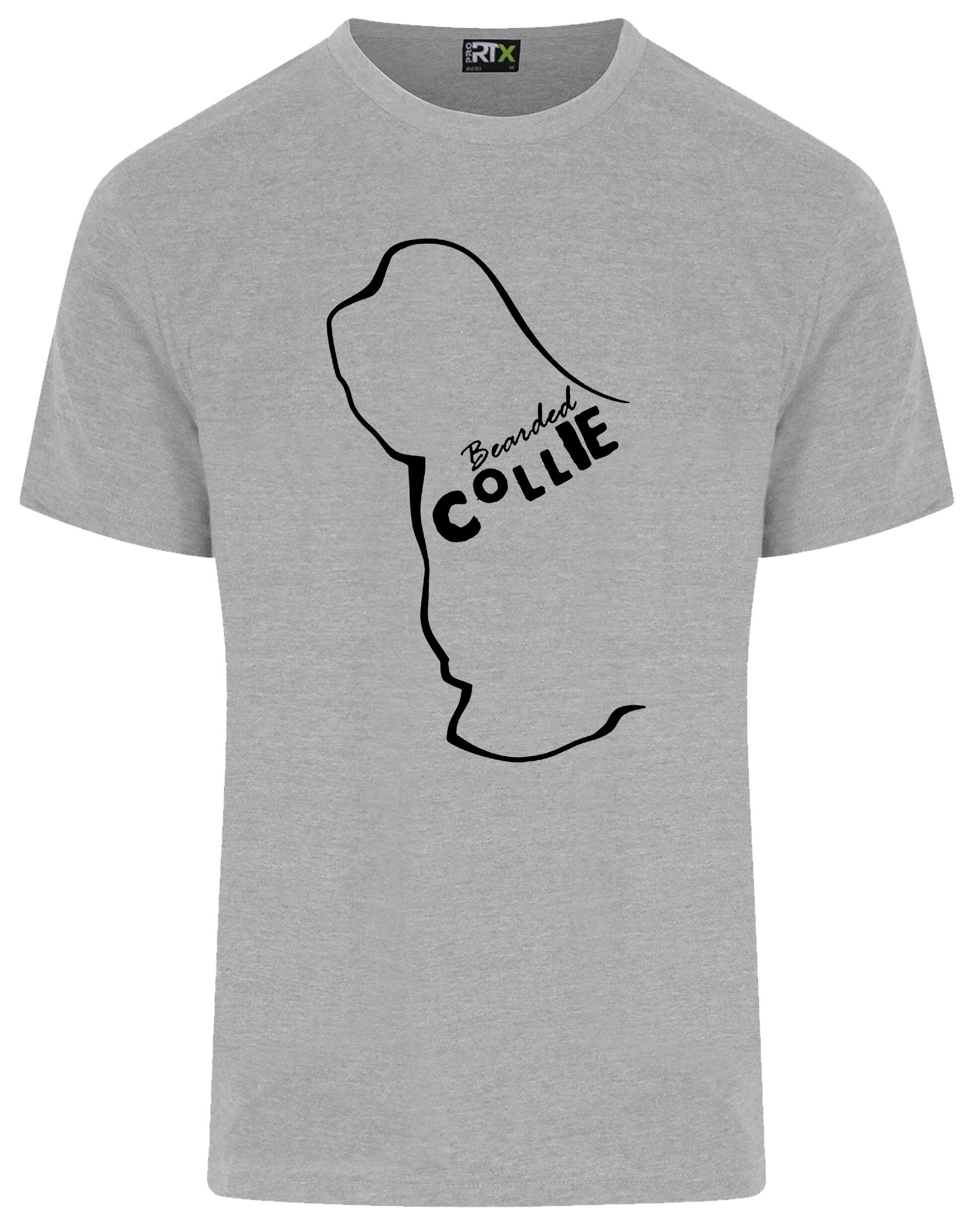 Unisex Roundneck T-shirt with Bearded Collie Dog Breed Design – Style for Every Bearded Collie Fan