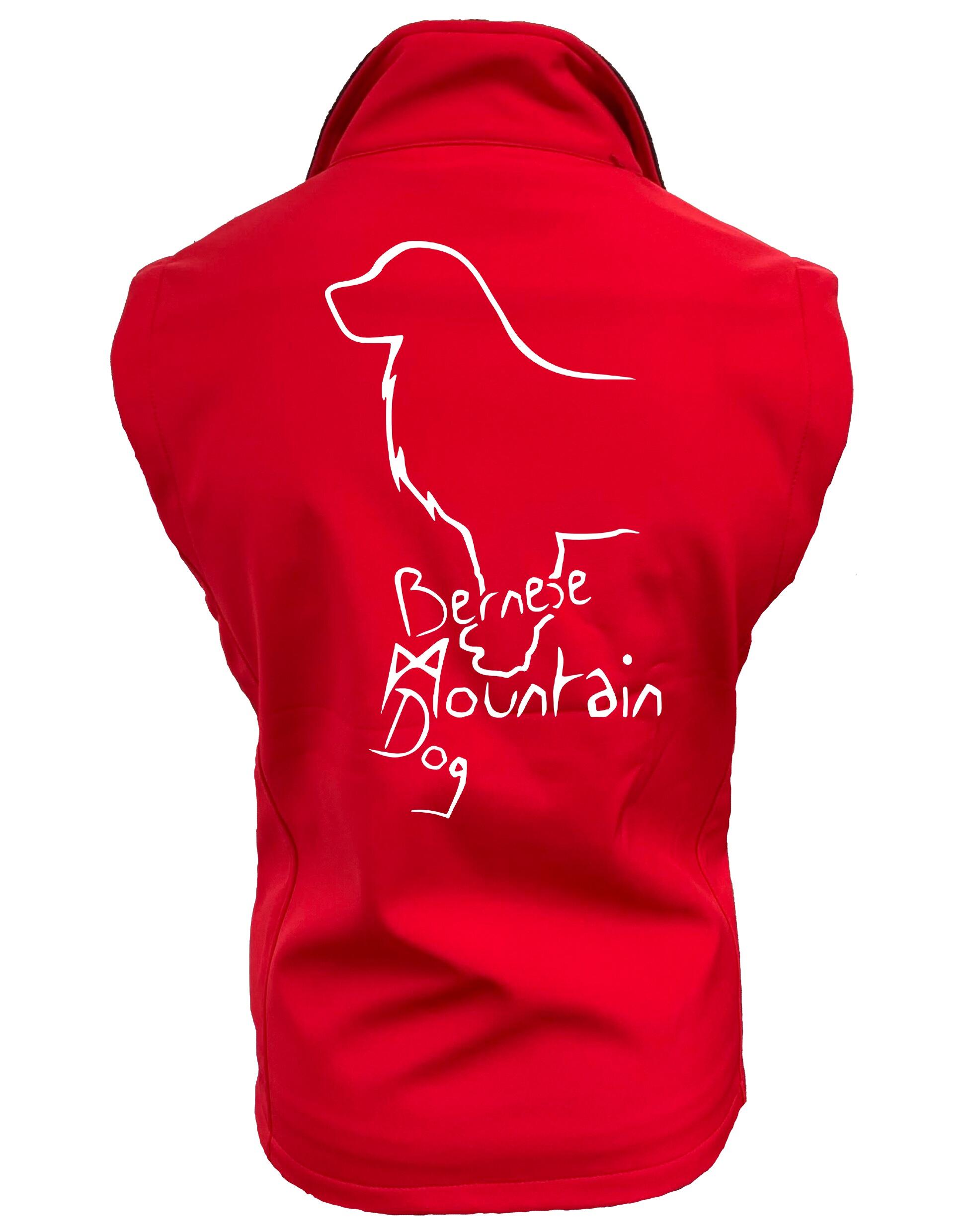Bernese Mountain Dog Dog Breed Design Women’s Softshell Gilet – Perfect Blend of Style and Functionality
