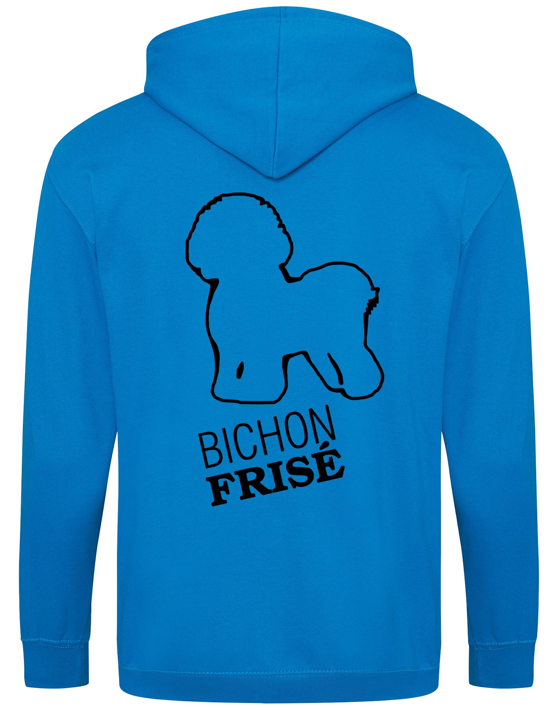 Bichon Frise Dog Breed Design Zipped Hoodie – Style and Comfort for Dog Lovers