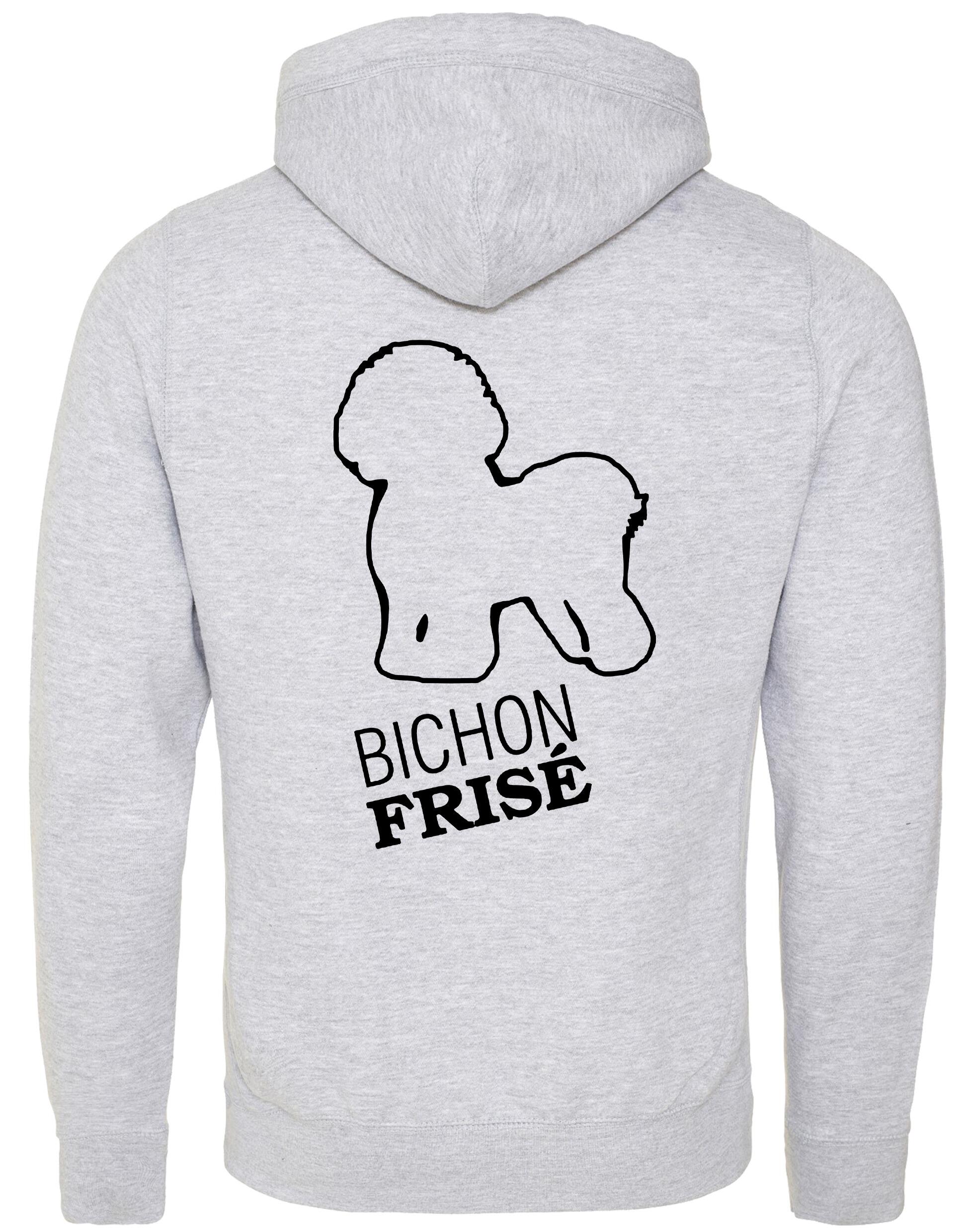 Unisex Crossneck Pullover Hoodie with Bichon Frise Dog Breed Design – A Must-Have for Bichon Frise Fans