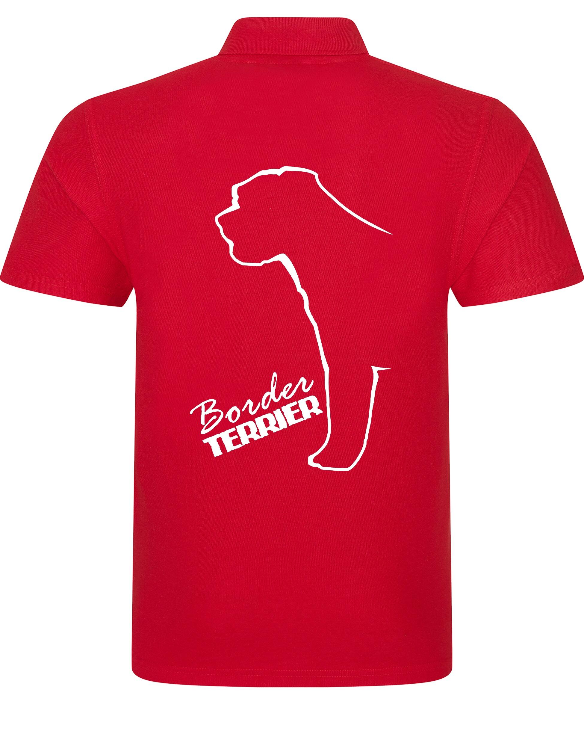 Unisex Cotton Polo with Border Terrier Dog Breed Design – Comfort and Style for Every Border Terrier Enthusiast