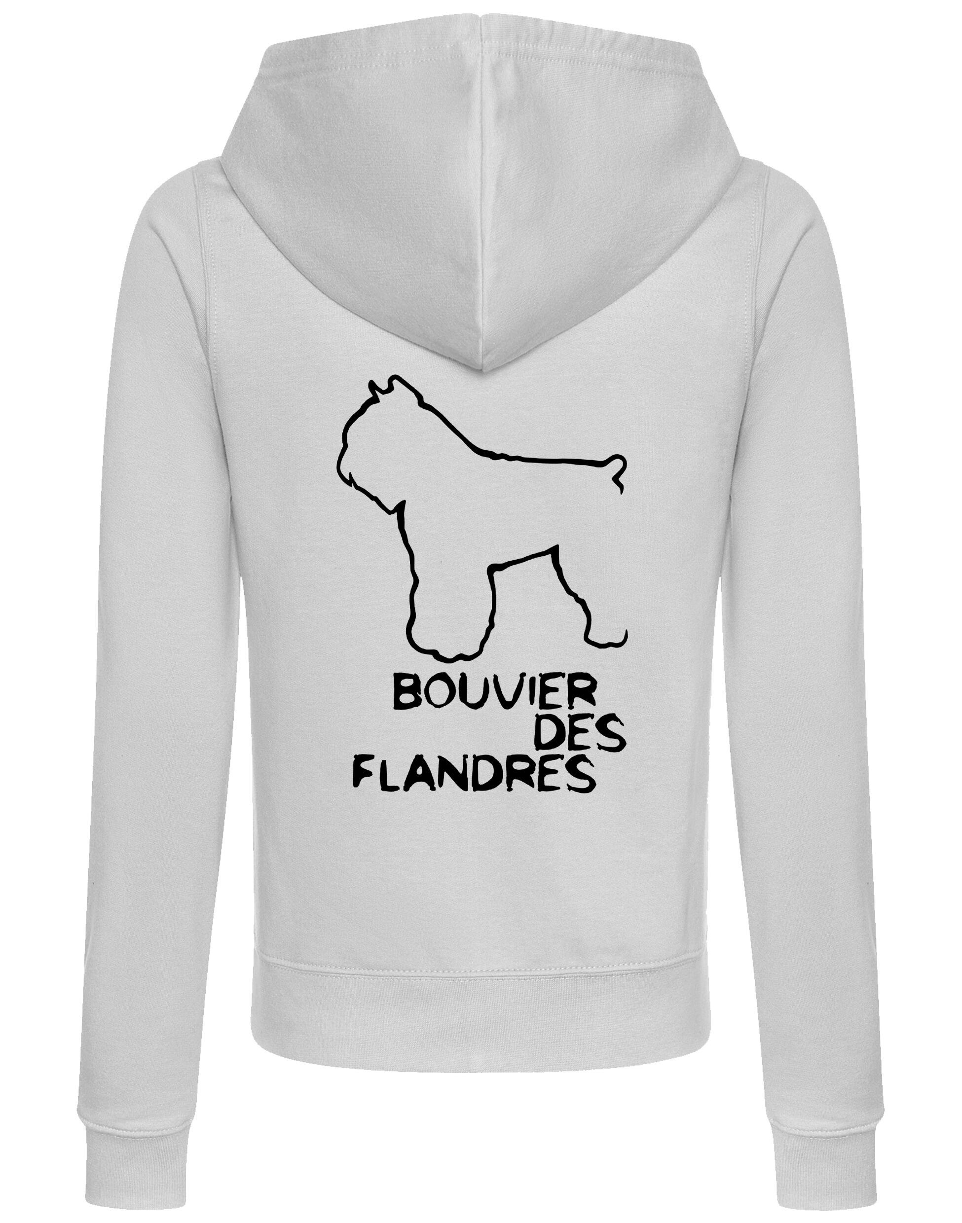 Bouvier des Flandres Dog Breed Women’s Zipped Hoodie – Style, Comfort, and Bouvier Pride