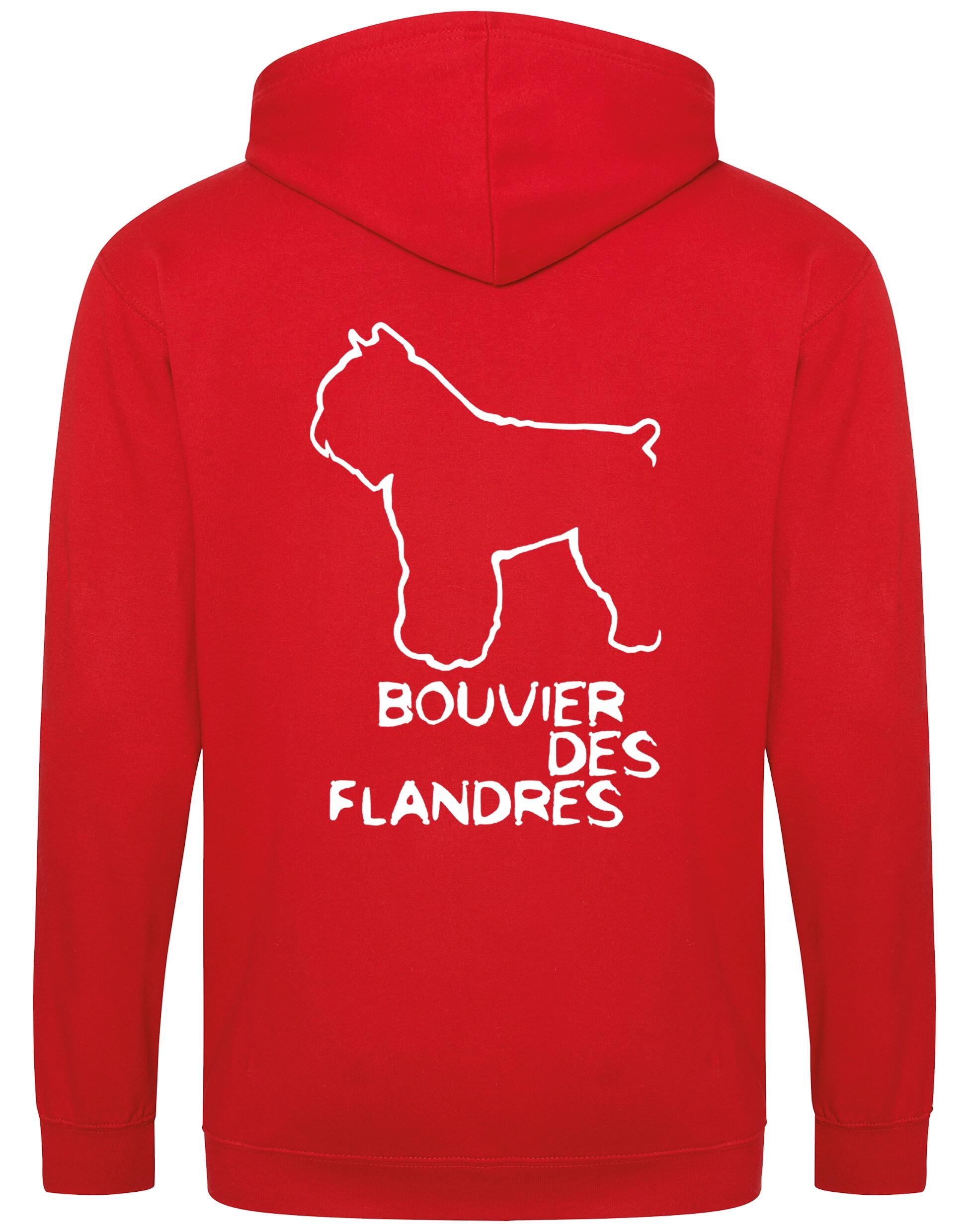 Bouvier des Flandres Dog Breed Design Unisex Zipped Hoodie – Style and Comfort for Dog Lovers