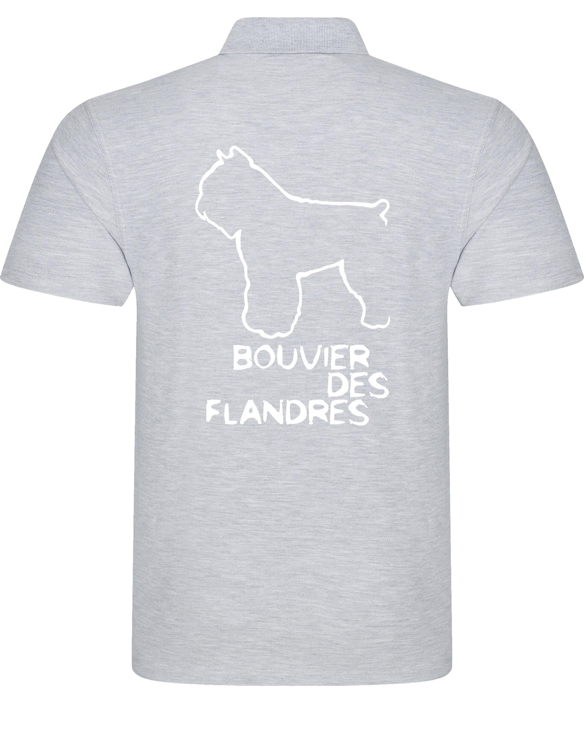Unisex Cotton Polo with Bouvier Des Flandres Dog Breed Design – Comfort for Every Bouvier Lover