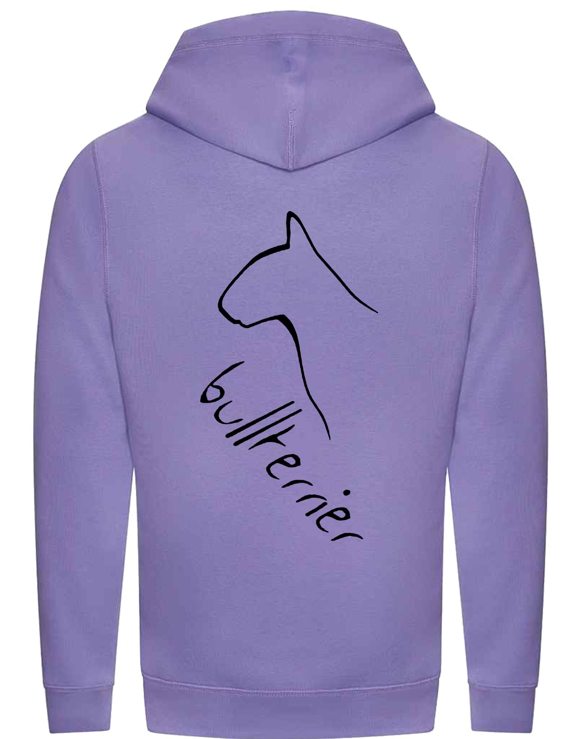 Unisex Crossneck Pullover Hoodie with Bullterrier Dog Breed Design – A Must-Have for Bullterrier Fans