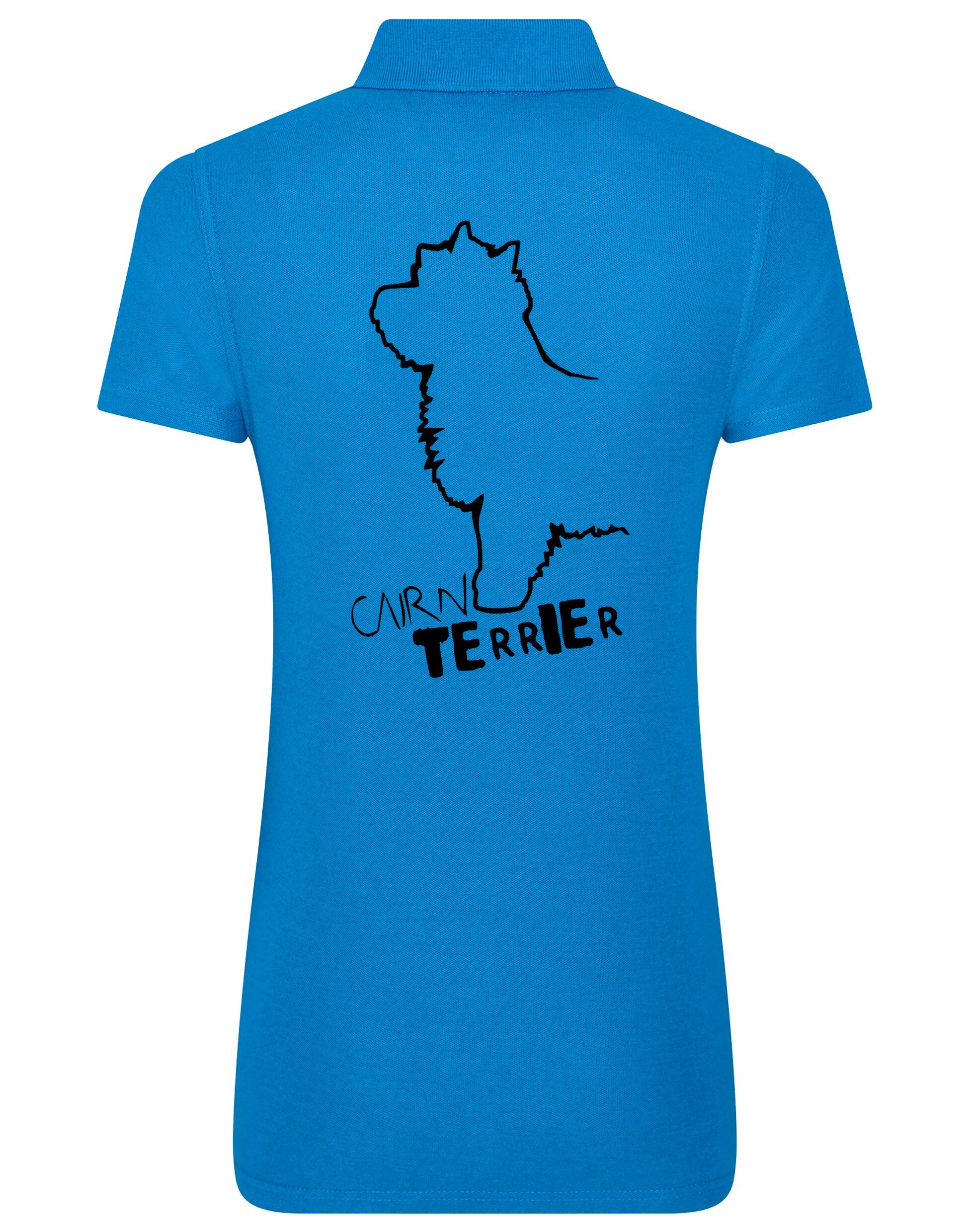 Women’s Cotton Polo with Cairn Terrier Dog Breed Design – A Must-Have for Cairn Terrier Enthusiasts