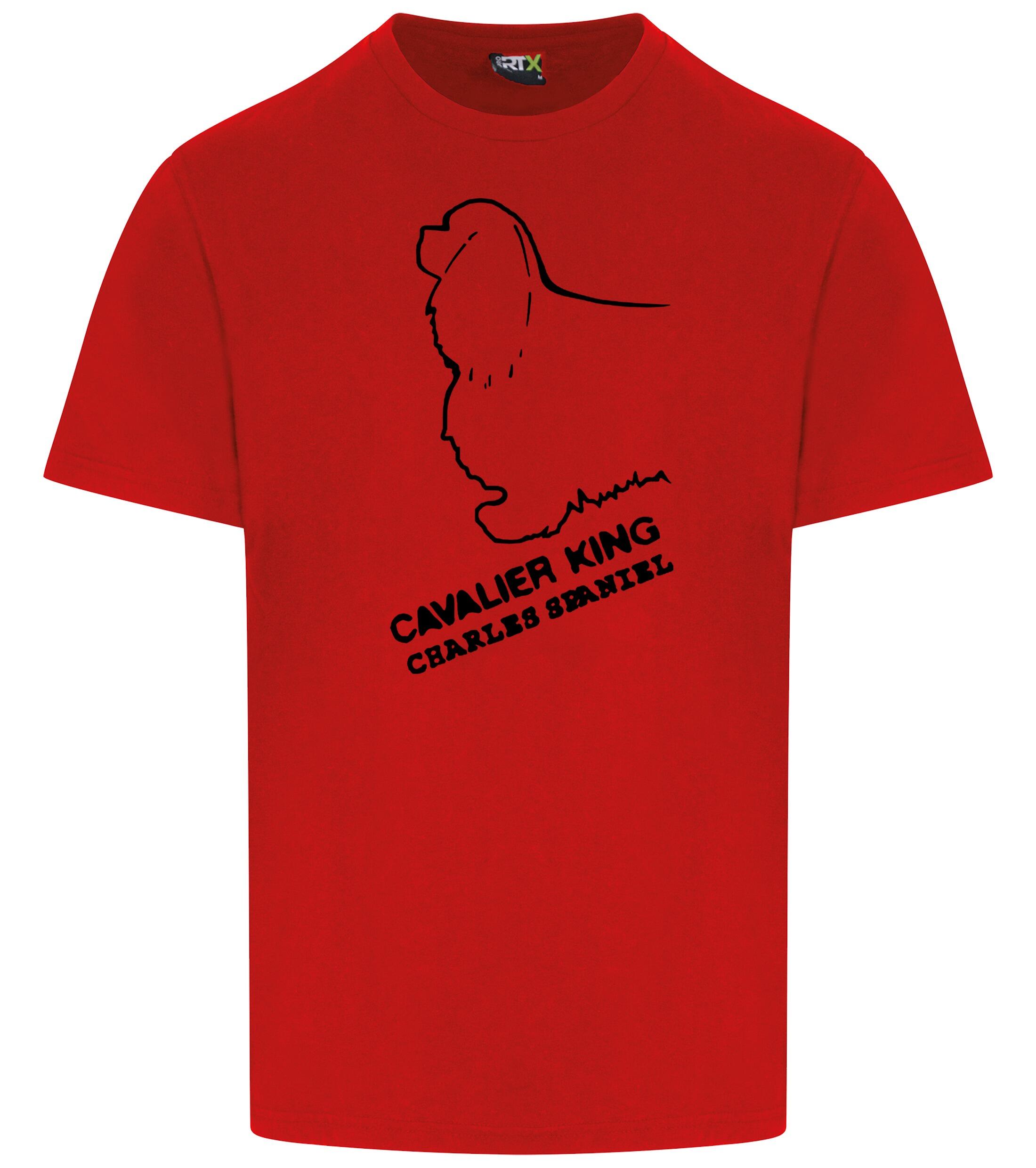 Unisex Roundneck T-shirt with Cavalier King Charles Spaniel Dog Breed Design – Style for Every Cavalier Fan