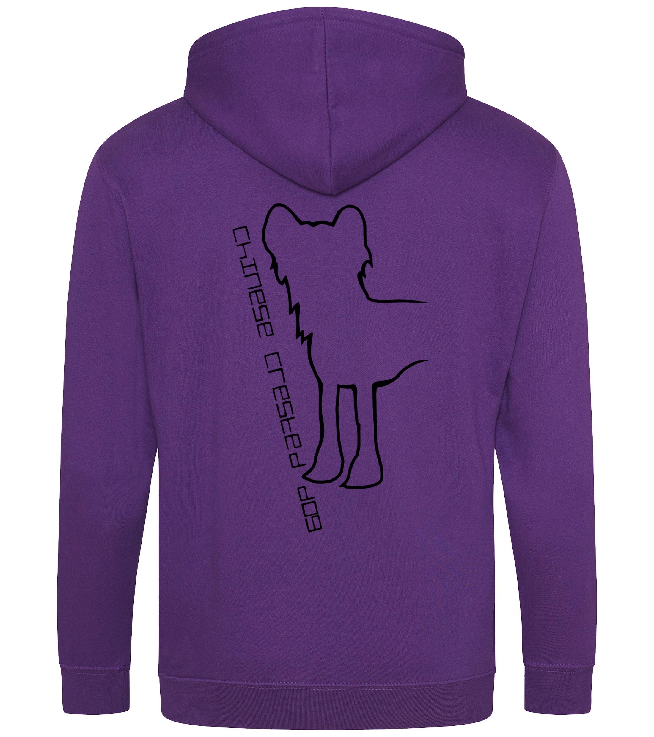 Chinese Crested Dog Breed Design Zipped Hoodie – Warmth, Style, and Breed Pride