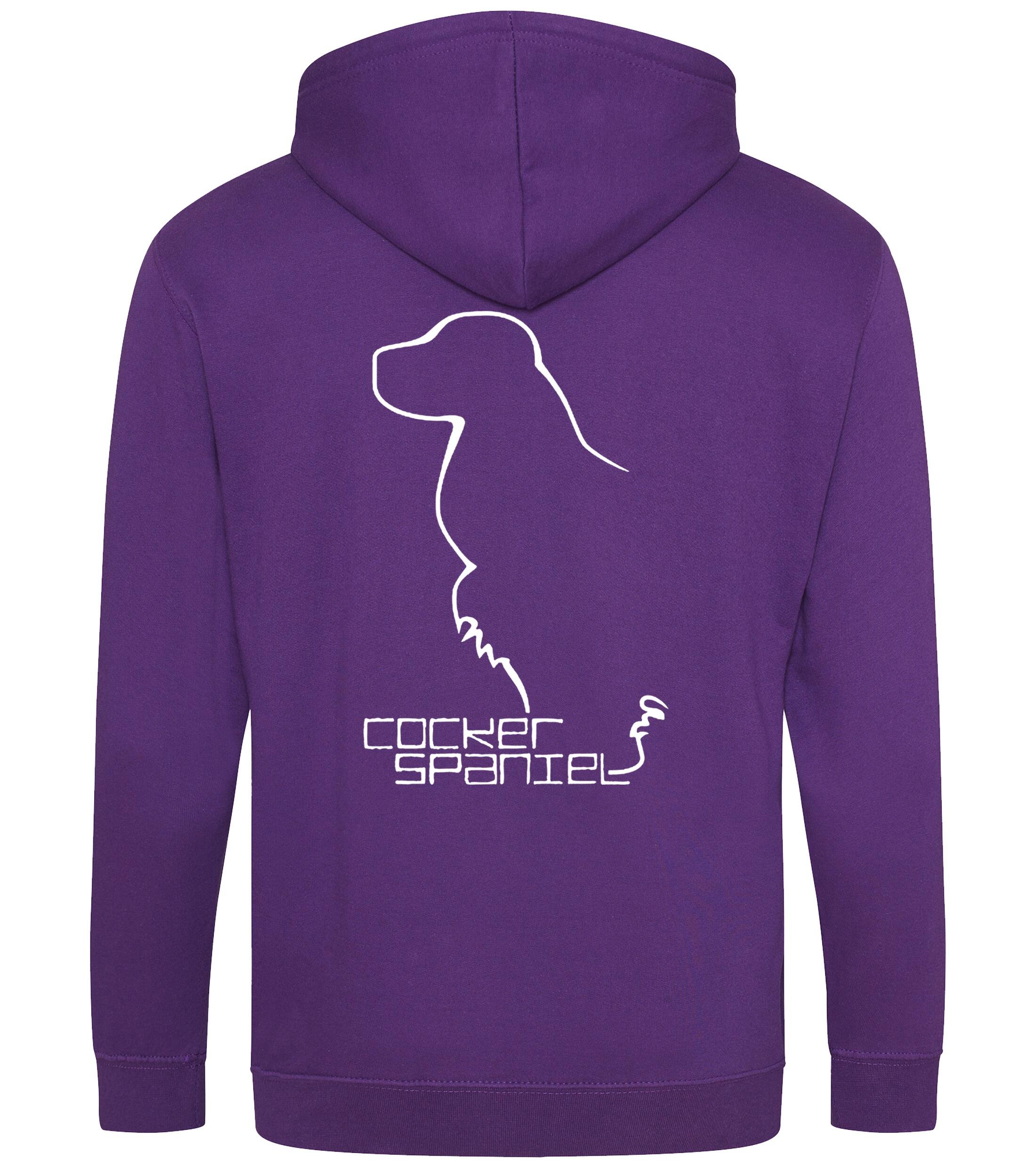 Cocker Spaniel Dog Breed Design Zipped Hoodie – Comfort, Style, and Cocker Spaniel Pride