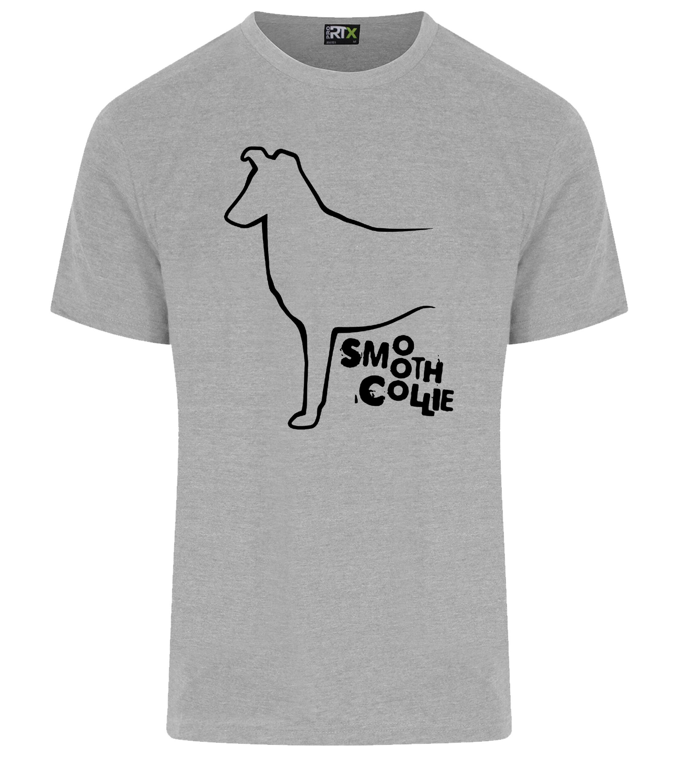 Unisex Roundneck T-shirt with Collie (Smooth) Dog Breed Design – Essential Style for Collie (Smooth) Fans