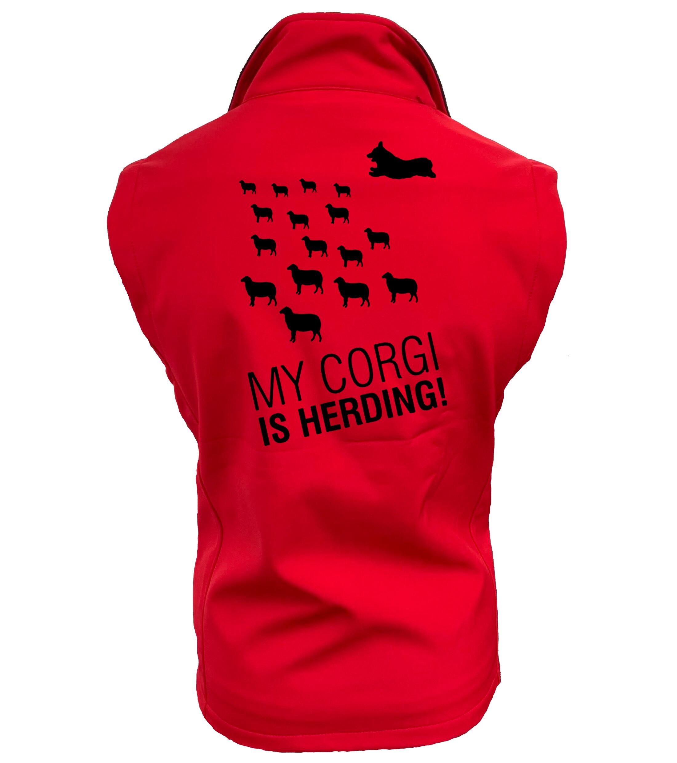 Women’s Softshell Jacket with Corgi Herding Dog Breed Design – Elegance for Corgi Herding Enthusiasts