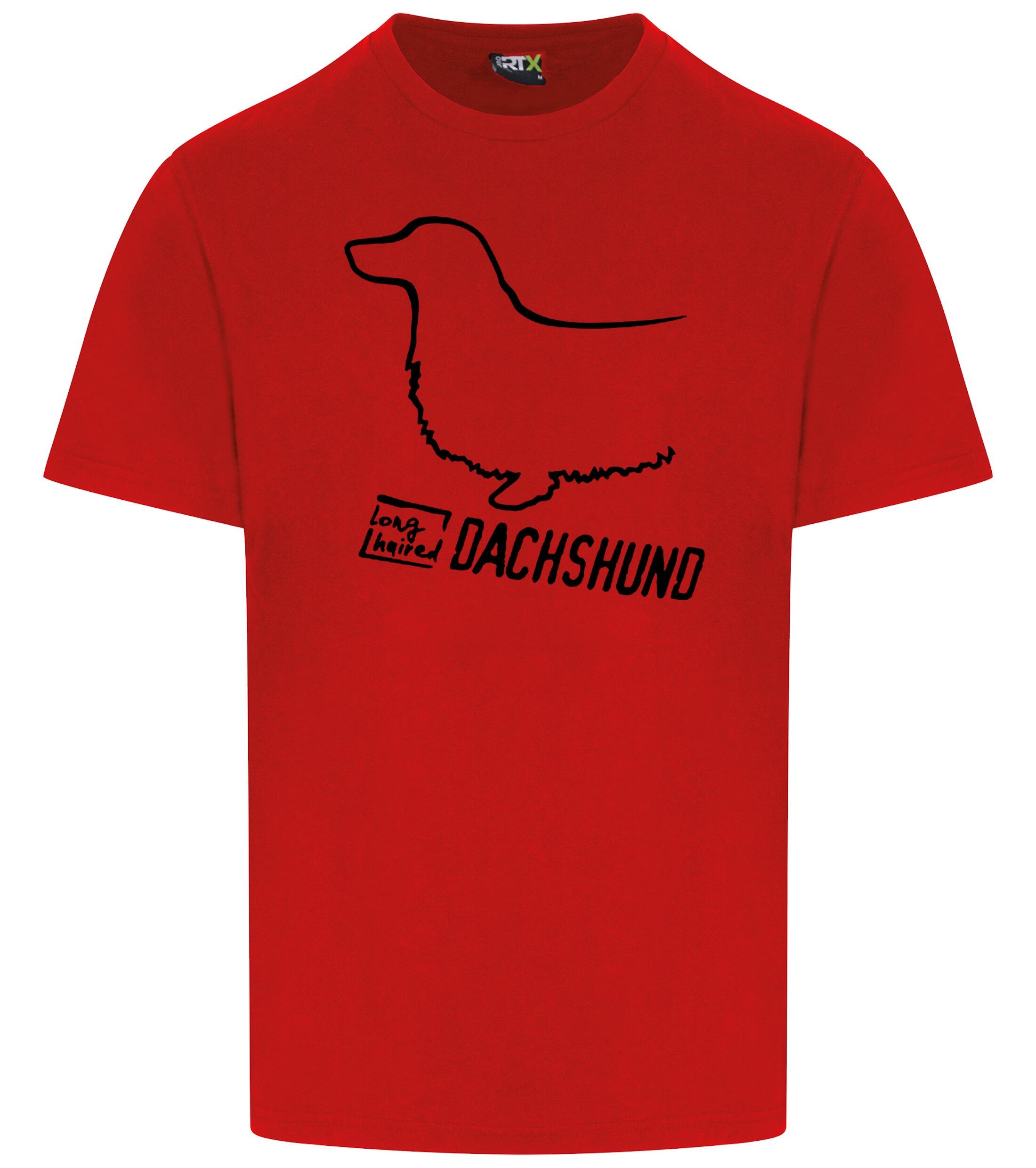 Dachshund (Longhaired) Dog Breed Design Unisex Roundneck T-Shirt – Style for Dachshund Enthusiasts