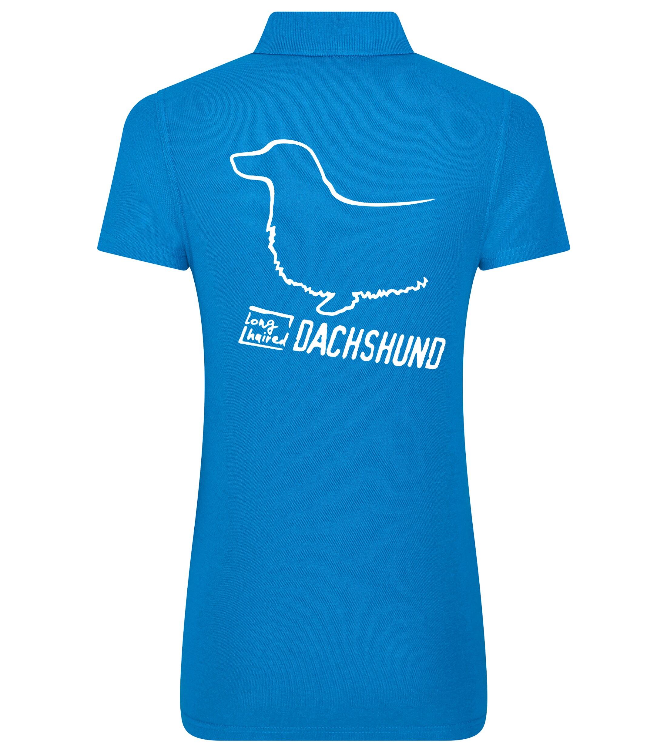 Dachshund (Longhaired) Dog Breed Design Women’s Cotton Polo – Elegance for Dachshund Lovers