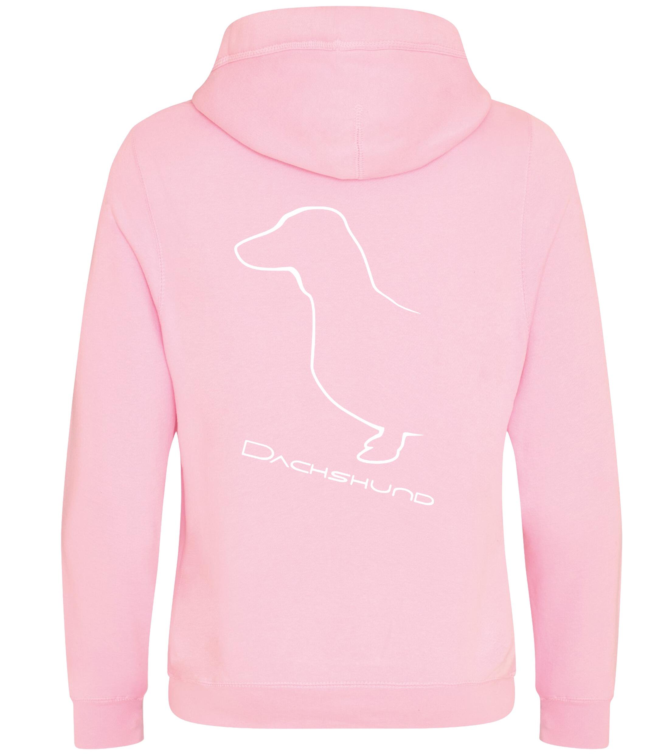 Dachshund (Smooth) Dog Breed Design Unisex Crossneck Pullover Hoodie