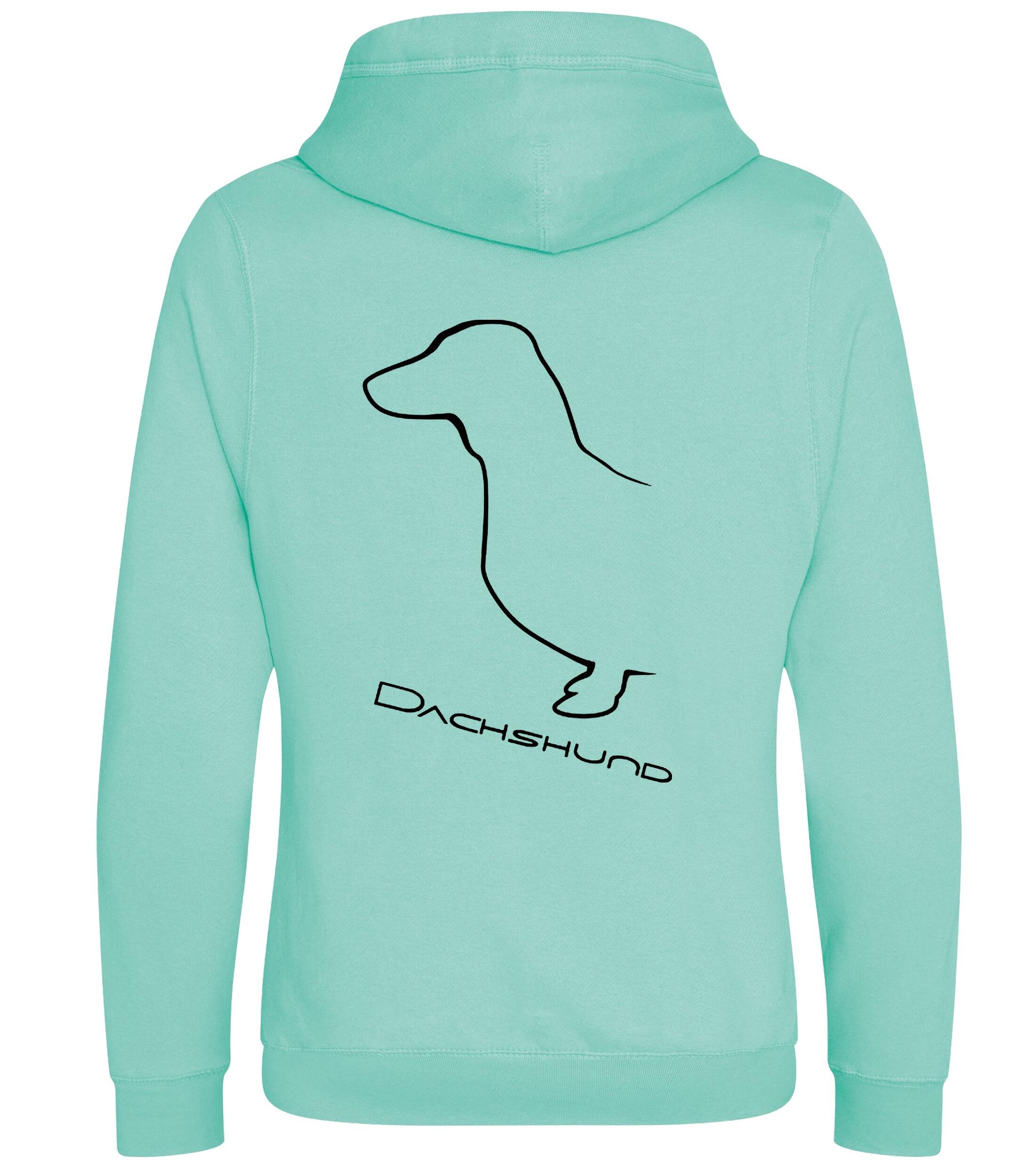 Dachshund (Smooth) Dog Breed Design Unisex Crossneck Pullover Hoodie