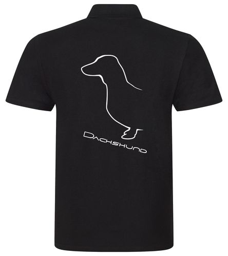 Dachshund (Smooth) Dog Breed Design Unisex Cotton Polo – Timeless Style for Dachshund Enthusiasts