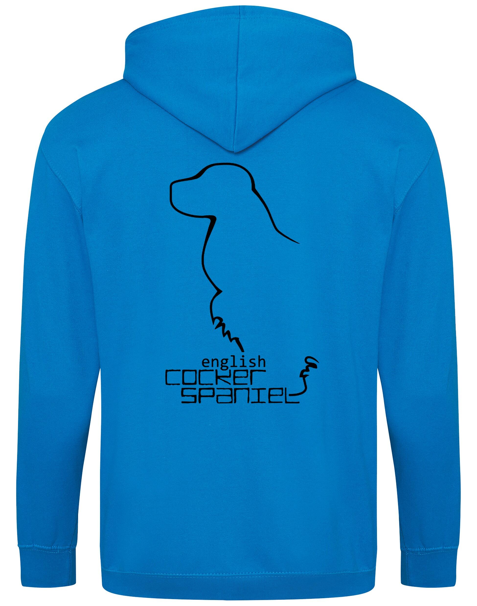 English Cocker Spaniel Dog Breed Design Zipped Hoodie – Comfort, Style, and Spaniel Pride