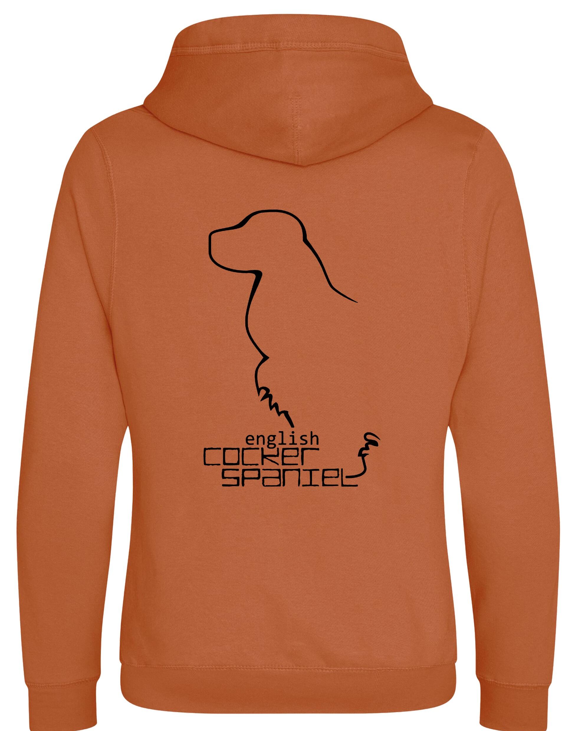 Unisex Crossneck Pullover Hoodie with English Cocker Spaniel Design – A Must-Have for Spaniel Fans