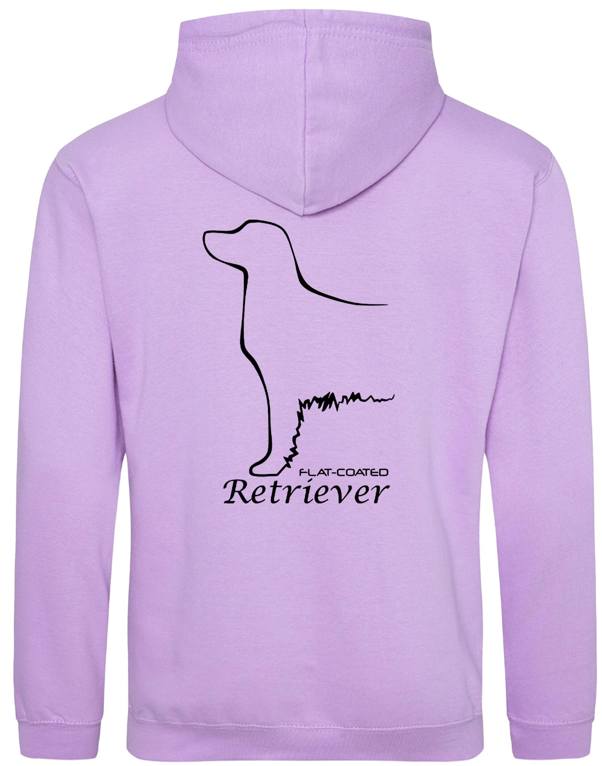 Flat Coated Retriever Dog Breed Design Pullover Hoodie – Cozy Comfort for Retriever Enthusiasts