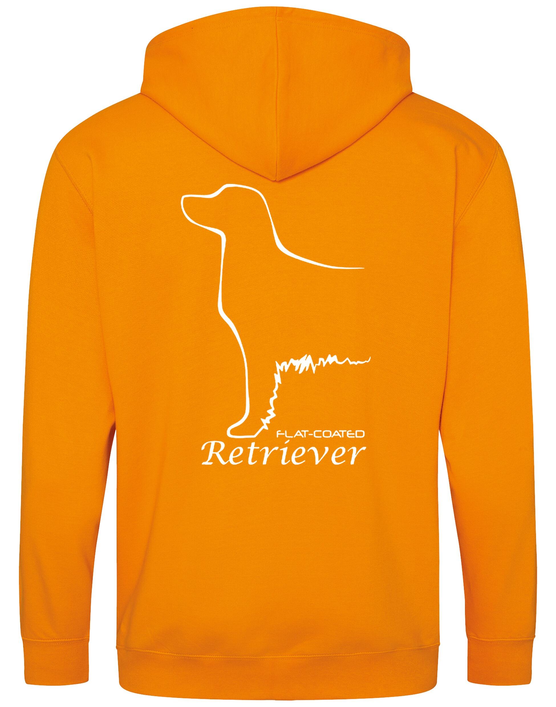 Flat Coated Retriever Dog Breed Zipped Hoodie – Comfort, Style, and Retriever Pride