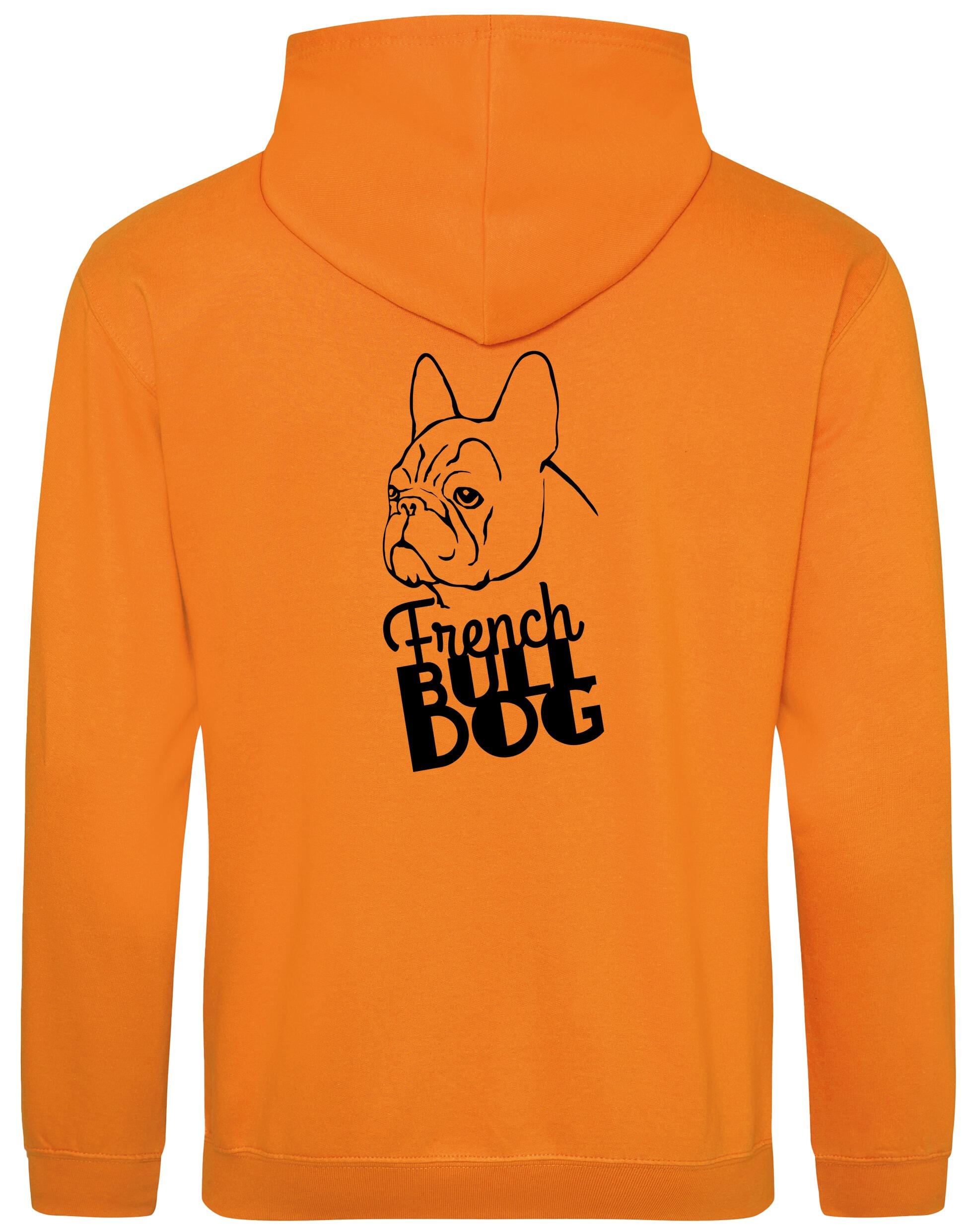 French Bulldog (Head) Design Pullover Hoodie – Cozy and Stylish for Bulldog Enthusiasts