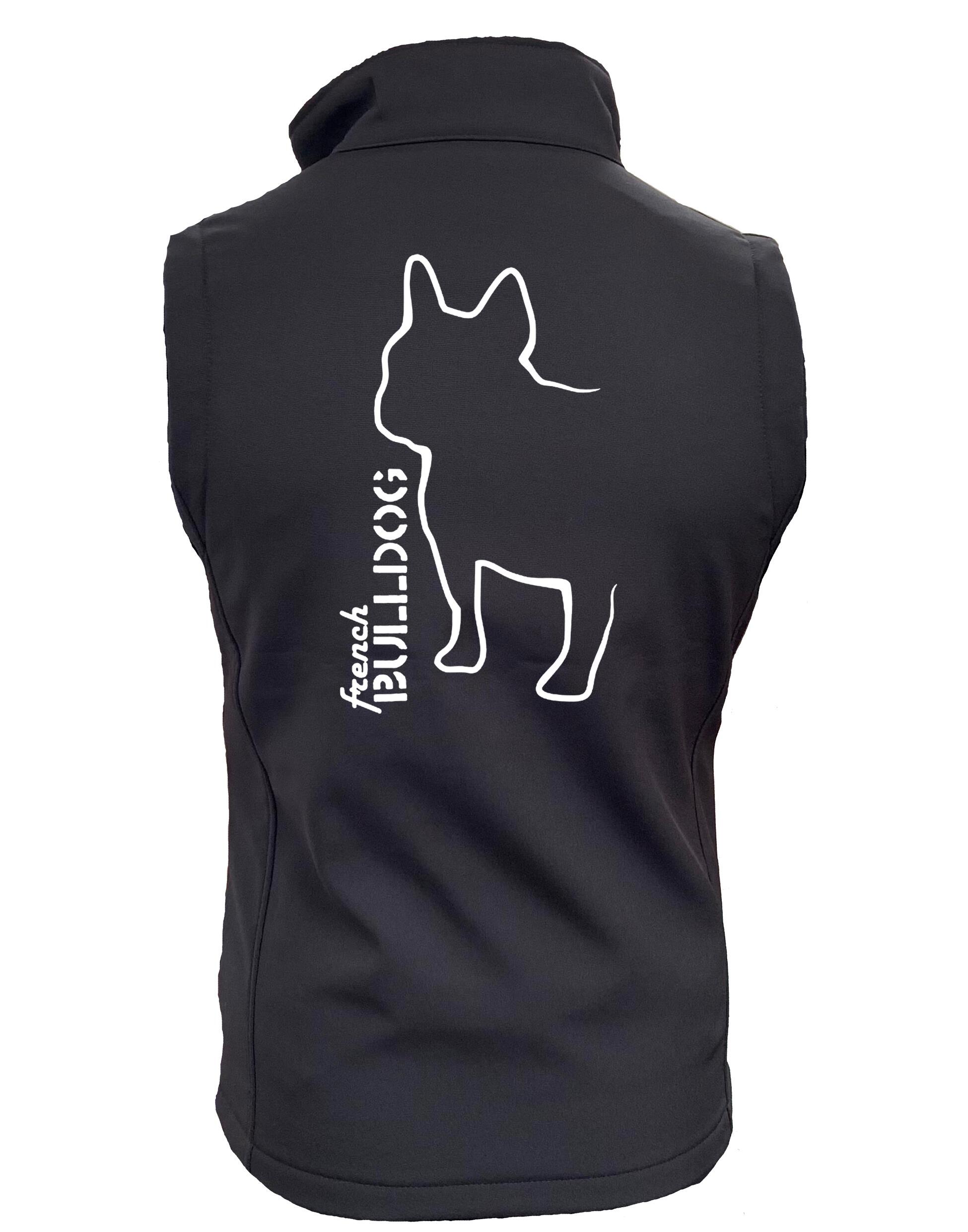 French Bulldog (Outline) Unisex Softshell Jacket – Stylish and Practical for French Bulldog Enthusiasts