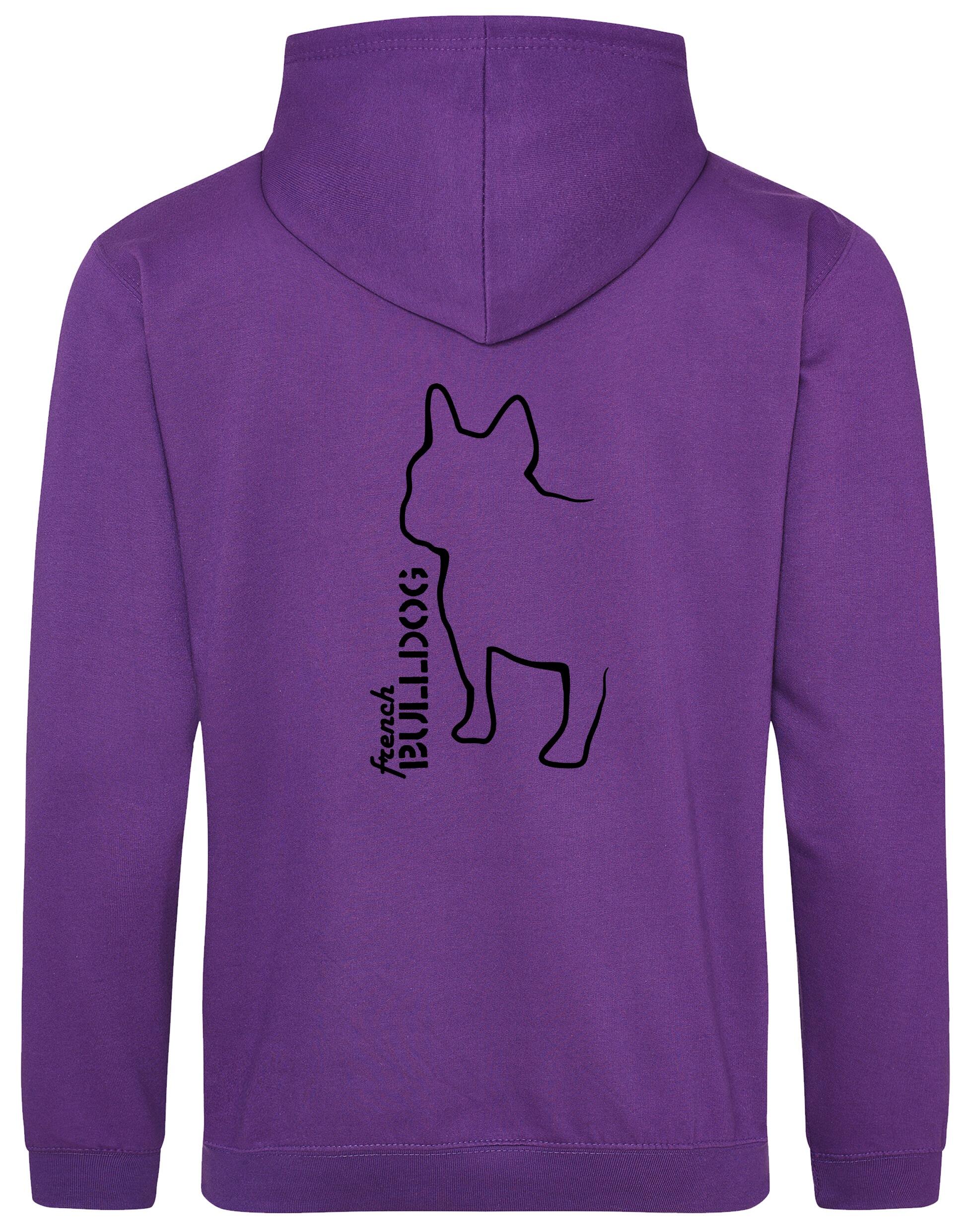 French Bulldog (Outline) Design Pullover Hoodie – Cozy and Stylish for Bulldog Enthusiasts