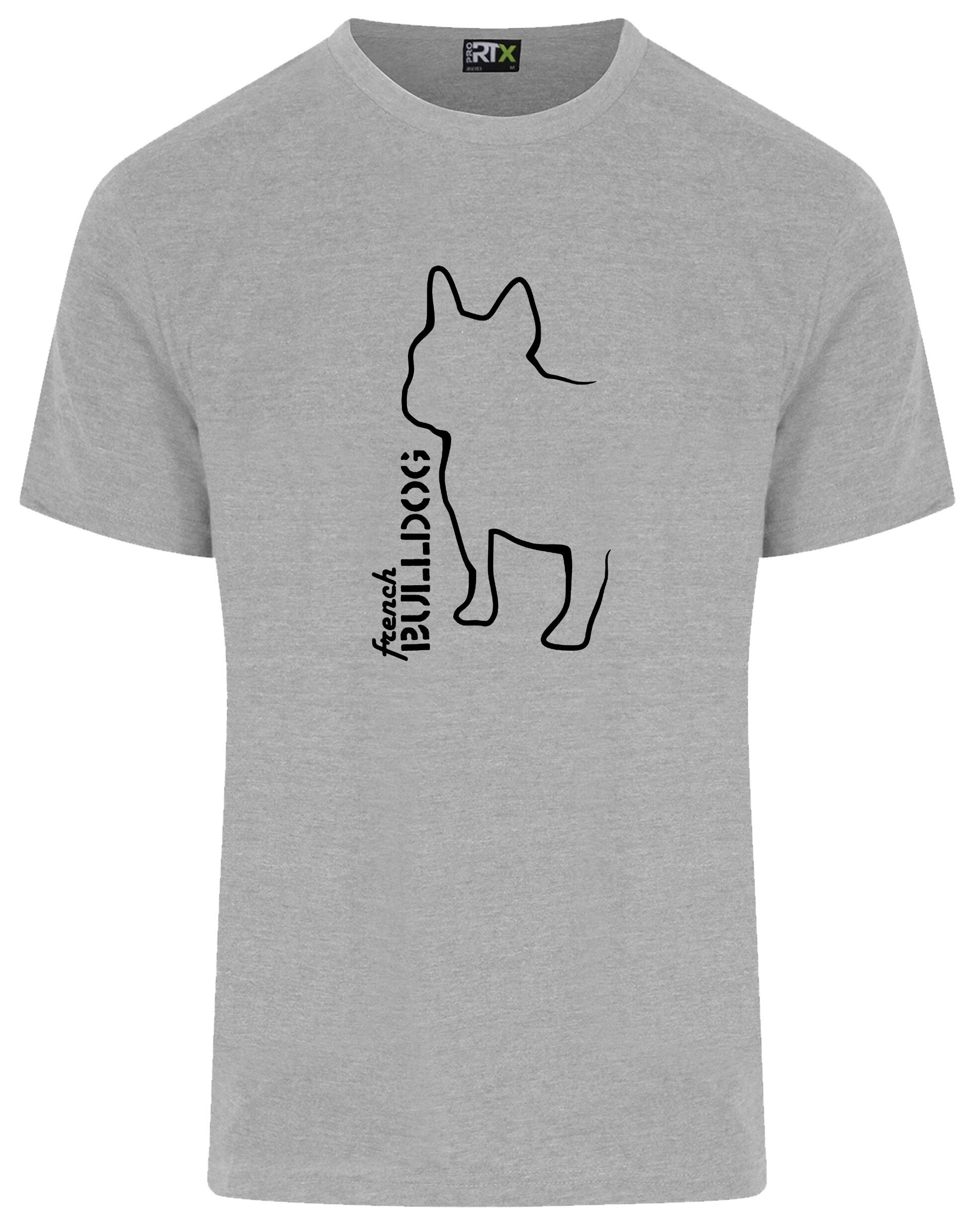 French Bulldog (Outline) Unisex Roundneck T-Shirt – Celebrate Your Love for French Bulldogs