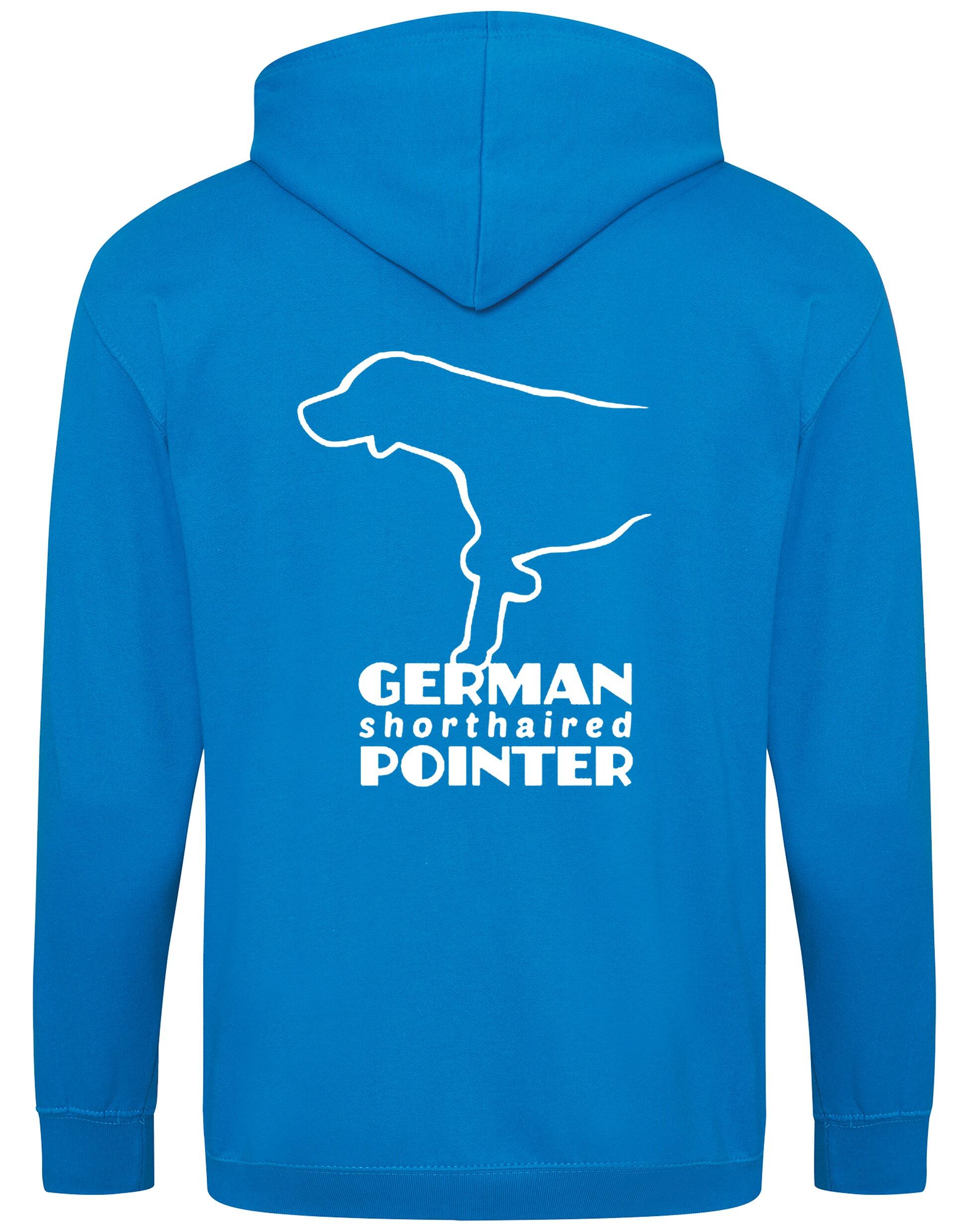 German Shorthaired Pointer Zipped Hoodie – Comfort, Style, and Pointer Pride