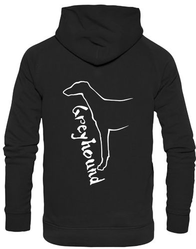 Greyhound Design Pullover Hoodie with premium fabric, fleece lining, and customizable options, ideal for showcasing breed pride and staying cozy.