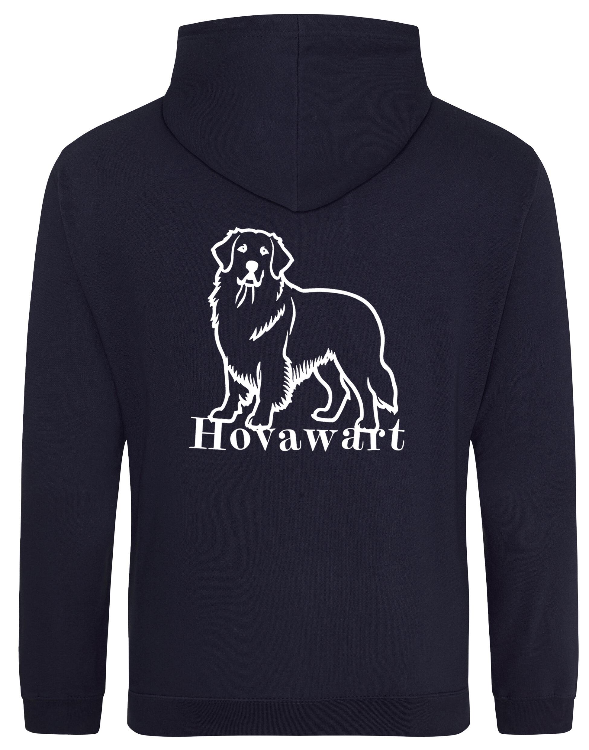Hovawart Design Pullover Hoodie with Exclusive Artwork – Cozy fleece interior and customizable for dog lovers.