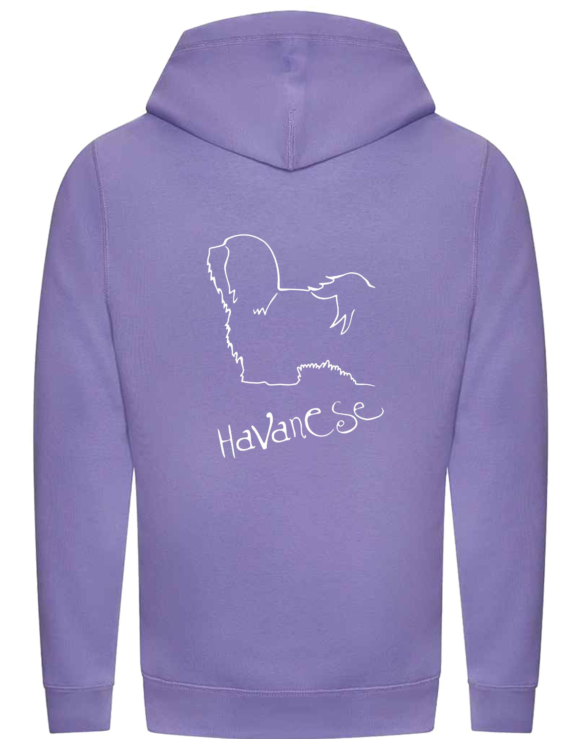 Havanese Crossneck Pullover Hoodie – Cozy and stylish unisex hoodie featuring a detailed Havanese graphic.