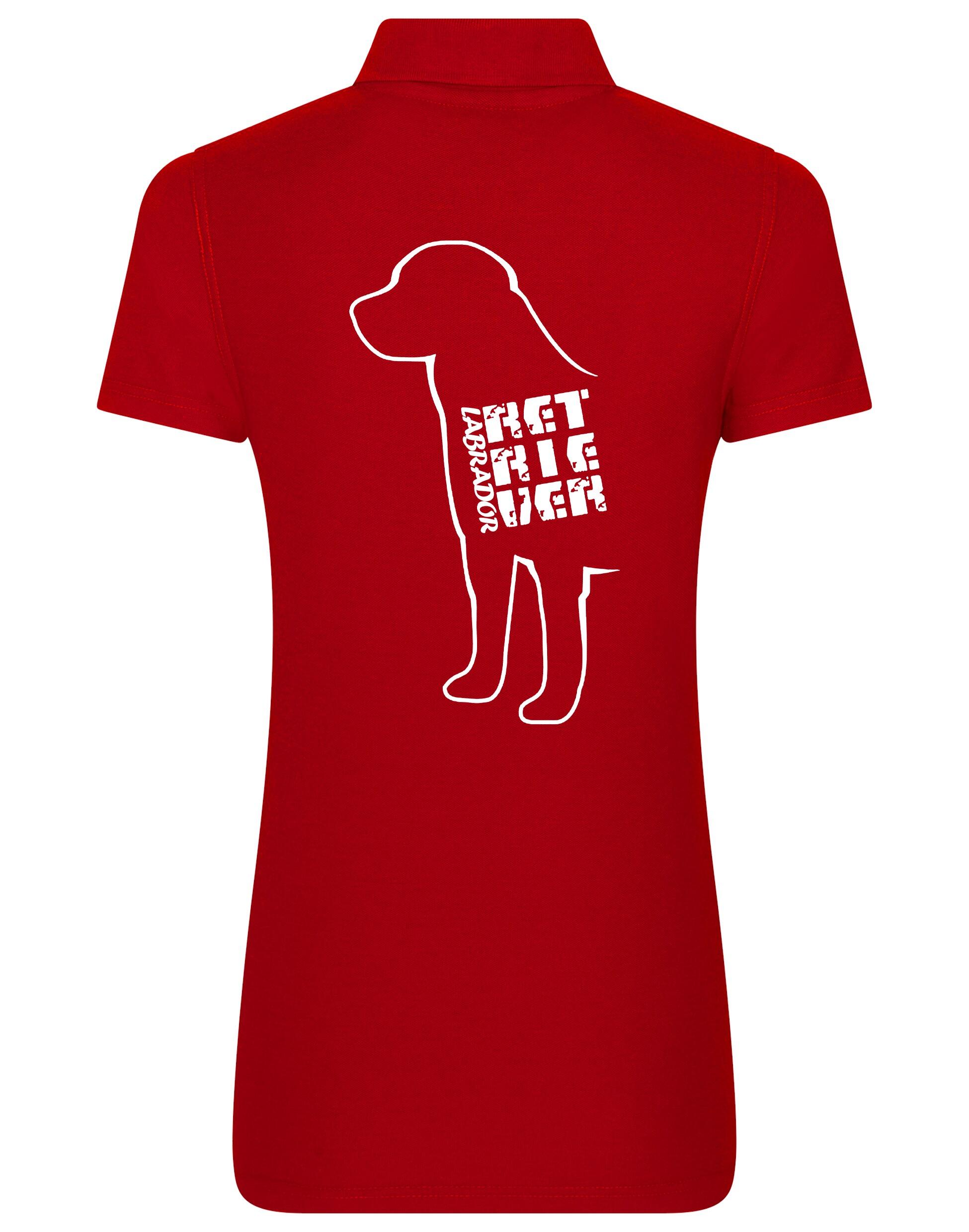 Women’s Cotton Polo featuring exclusive Labrador Retriever design, crafted from breathable cotton with a feminine fit for style and all-day comfort.