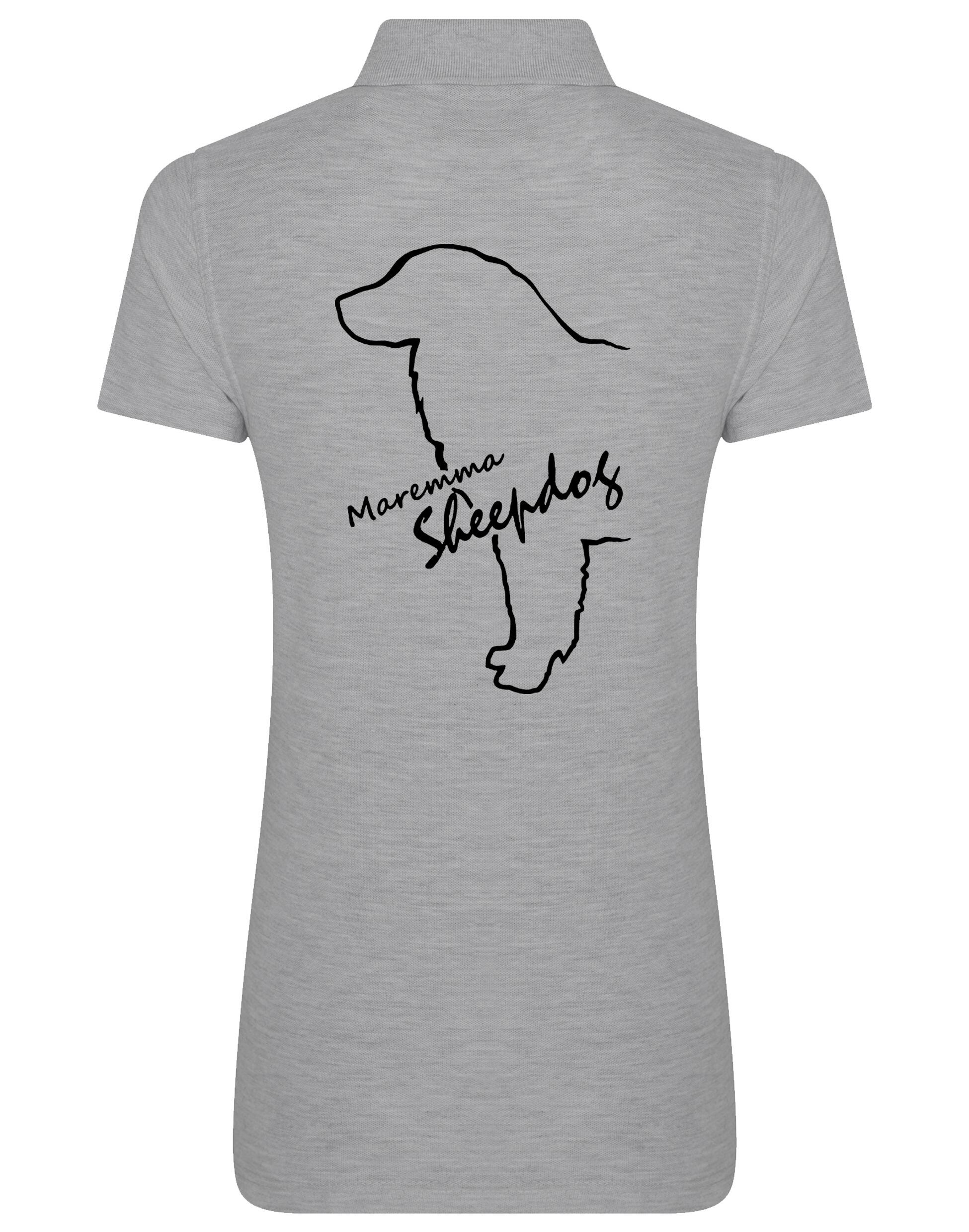 Maremma Sheepdog Women's Cotton Polo with exclusive breed design, soft cotton fabric, and flattering feminine fit.